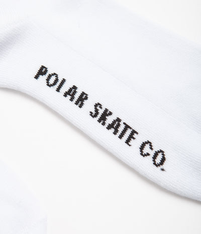 Polar Face Socks - White