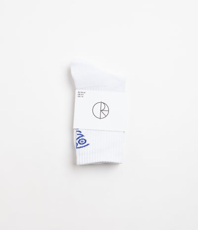 Polar Face Socks - White