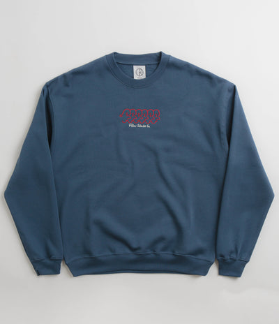 Polar Faces Dave Crewneck Sweatshirt - Grey Blue