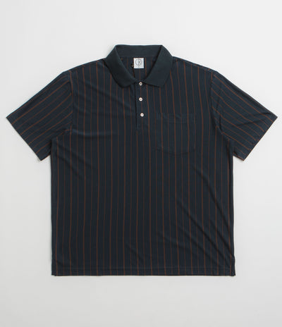 Polar Fancy Polo Shirt - Navy / Brown