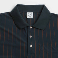 Polar Fancy Polo Shirt - Navy / Brown thumbnail