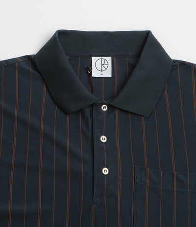 Polar Fancy Polo Shirt - Navy / Brown