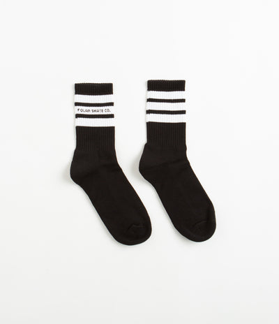 Polar Fat Stripe Socks - Black