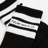 Polar Fat Stripe Socks - Black thumbnail