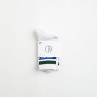 Polar Fat Stripe Socks - White / Green / Blue thumbnail