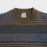 Polar George Sweatshirt - Blue Green Stripe thumbnail