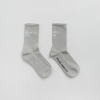 Polar Gnarly Huh Socks - Heather Grey thumbnail