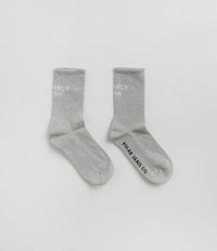 Polar Gnarly Huh Socks - Heather Grey