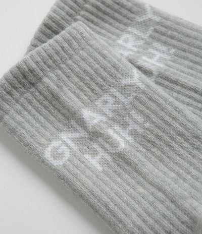 Polar Gnarly Huh Socks - Heather Grey