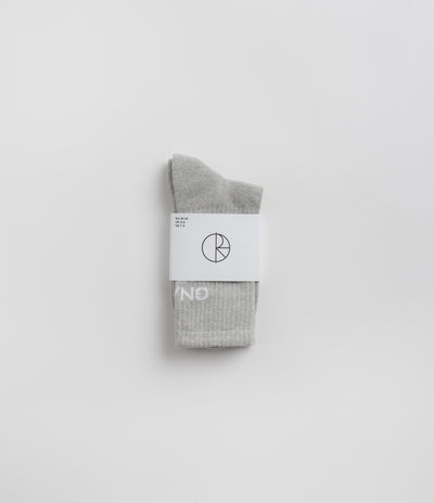 Polar Gnarly Huh Socks - Heather Grey