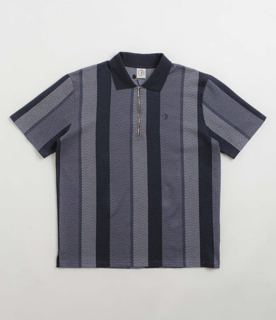 Polar Herringbone Jacques Polo Shirt - Blue