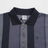 Polar Herringbone Jacques Polo Shirt - Blue thumbnail