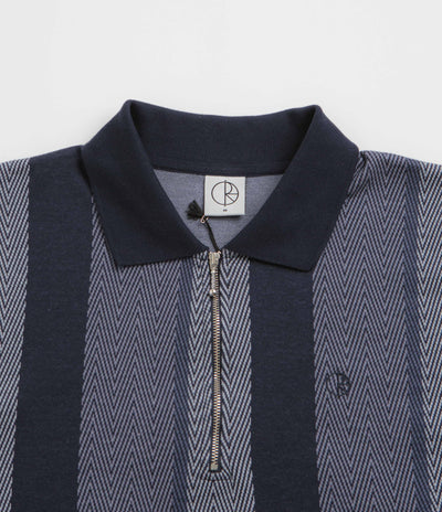 Polar Herringbone Jacques Polo Shirt - Blue