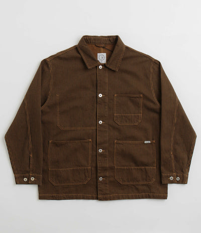 Polar Hickory Stripe Ezra Jacket - Rust