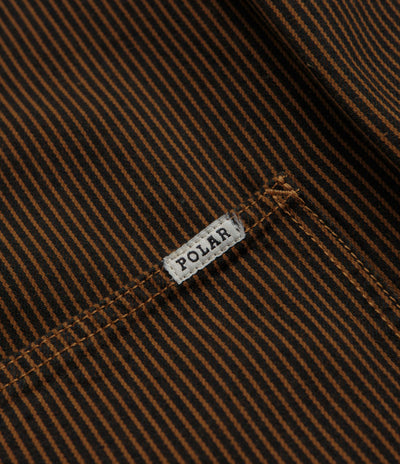 Polar Hickory Stripe Ezra Jacket - Rust