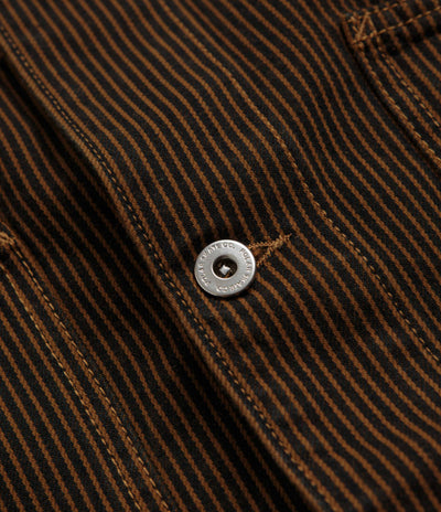 Polar Hickory Stripe Ezra Jacket - Rust