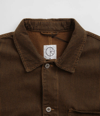 Polar Hickory Stripe Ezra Jacket - Rust