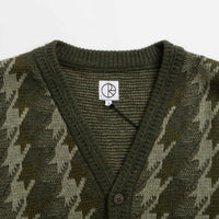 Polar Houndstooth Louis Cardigan - Green thumbnail