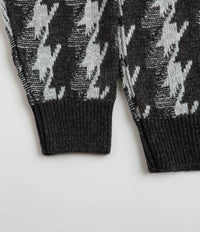 Polar Houndstooth Louis Cardigan - Grey | Flatspot