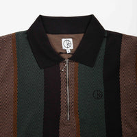 Polar Jacques Polo Shirt - Black / Salmon thumbnail