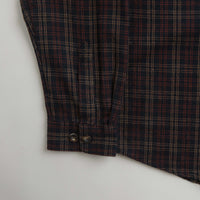 Polar Mitchell Flannel Shirt - Navy / Brown thumbnail