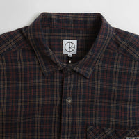 Polar Mitchell Flannel Shirt - Navy / Brown thumbnail