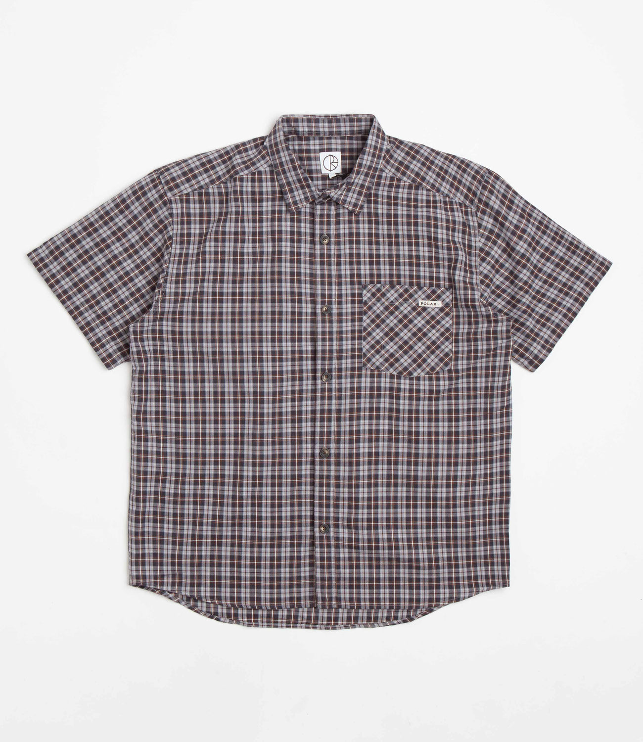Polar Mitchell Poplin Shirt - Graphite / Gold | Flatspot