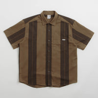 Polar Mitchell Short Sleeve Shirt - Brown Block Stripe thumbnail