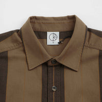 Polar Mitchell Short Sleeve Shirt - Brown Block Stripe thumbnail