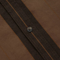 Polar Mitchell Short Sleeve Shirt - Brown Block Stripe thumbnail