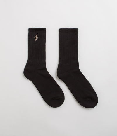 Polar No Comply Socks - Black / Brown