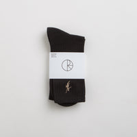 Polar No Comply Socks - Black / Brown thumbnail