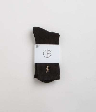 Polar No Comply Socks - Black / Brown