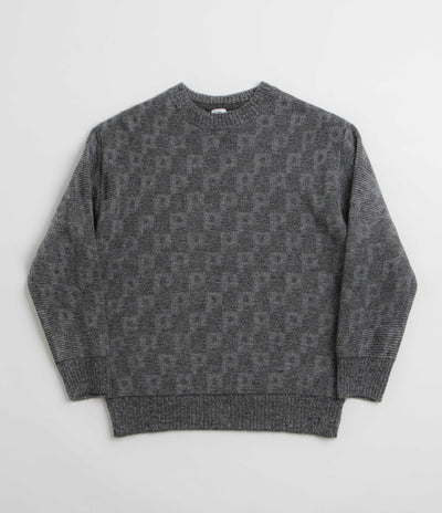 Polar P Pattern George Sweatshirt - Grey