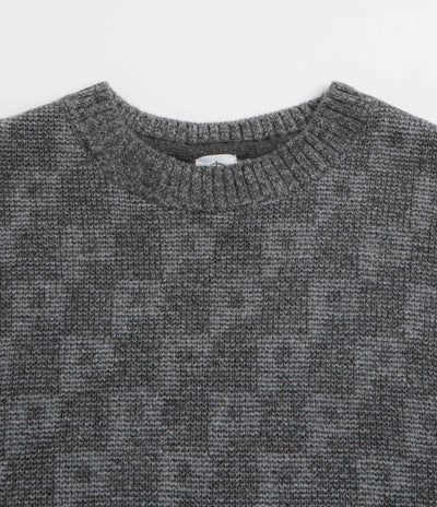 Polar P Pattern George Sweatshirt - Grey