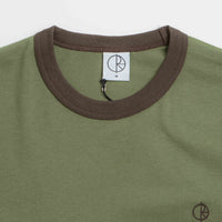 Polar Ringer T-Shirt - Army Green / Brown thumbnail