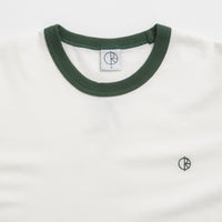 Polar Ringer T-Shirt - Cloud White / Dark Green thumbnail