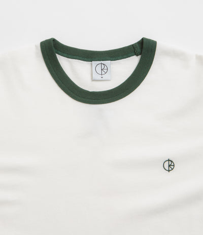 Polar Ringer T-Shirt - Cloud White / Dark Green