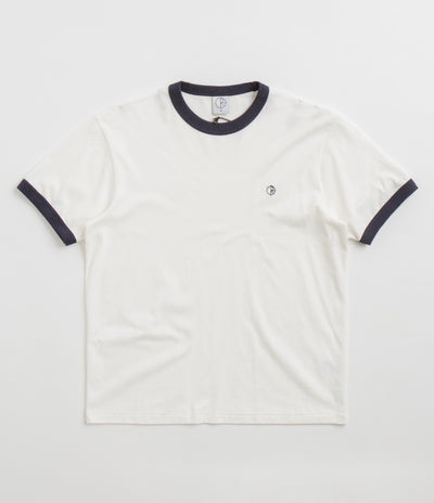 Polar Ringer T-Shirt - Cloud White / Navy