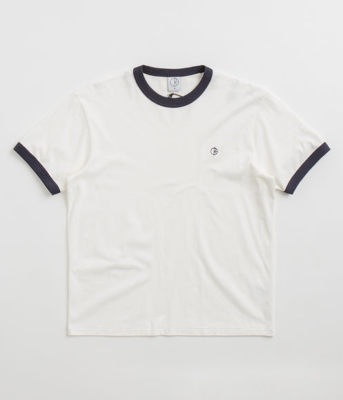 Polar Ringer T-Shirt - Cloud White / Navy