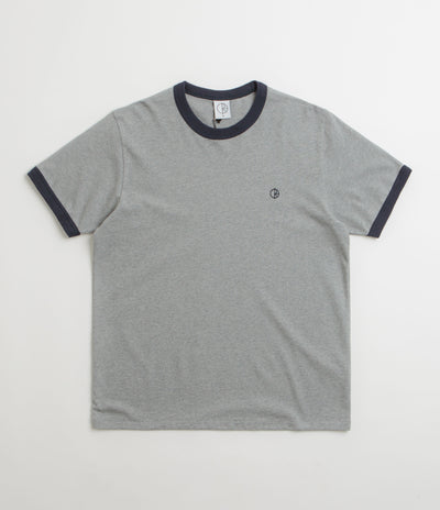 Polar Ringer T-Shirt - Heather Grey / Navy / Navy