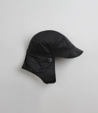 Polar Ripstop Luke Flap Cap - Black