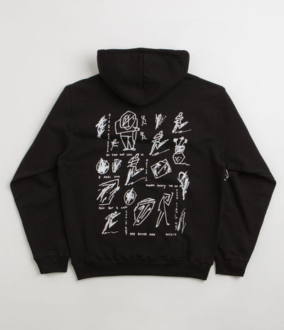 Polar Sad at Time Dave Hoodie - Black