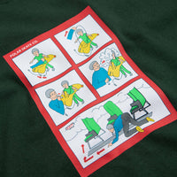 Polar Safety on Board T-Shirt - Dark Green thumbnail