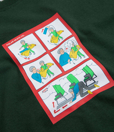 Polar Safety on Board T-Shirt - Dark Green