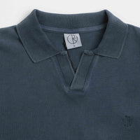 Polar Serge Long Sleeve Polo Shirt - Blue thumbnail