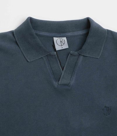 Polar Serge Long Sleeve Polo Shirt - Blue