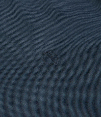 Polar Serge Long Sleeve Polo Shirt - Blue