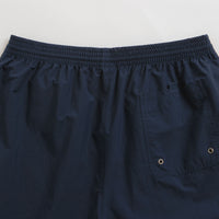 Polar Square Stripe Swim Shorts - Navy / Orange thumbnail