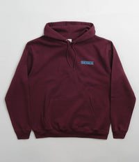 Polar Stretch Logo Dave Hoodie - Dark Wine